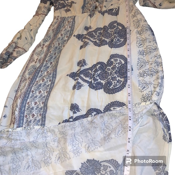 O’NEILL Kansas Summer Maxi Sun Dress Side Leg Slit - Picture 14 of 16